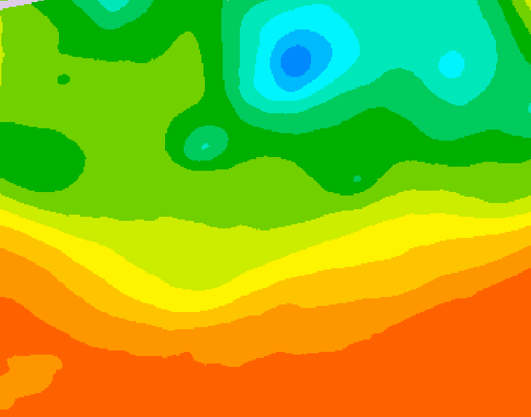 GDPS 500 millibar geopotential height 120 hour forecast chart for Canada based on 2025/06/24 0000Z data