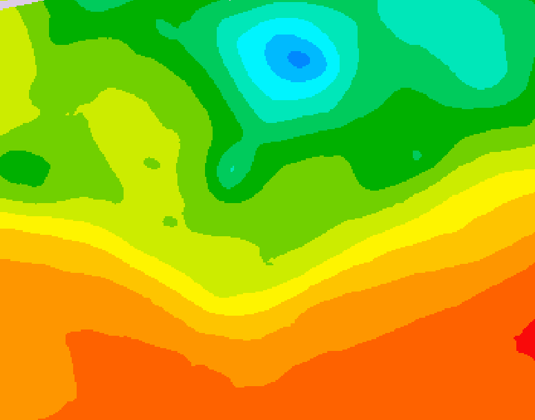 GDPS 500 millibar geopotential height 144 hour forecast chart for Canada based on 2025/06/24 0000Z data