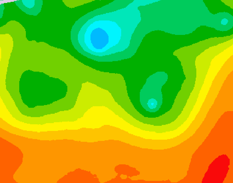 GDPS 500 millibar geopotential height 216 hour forecast chart for Canada based on 2025/06/24 0000Z data