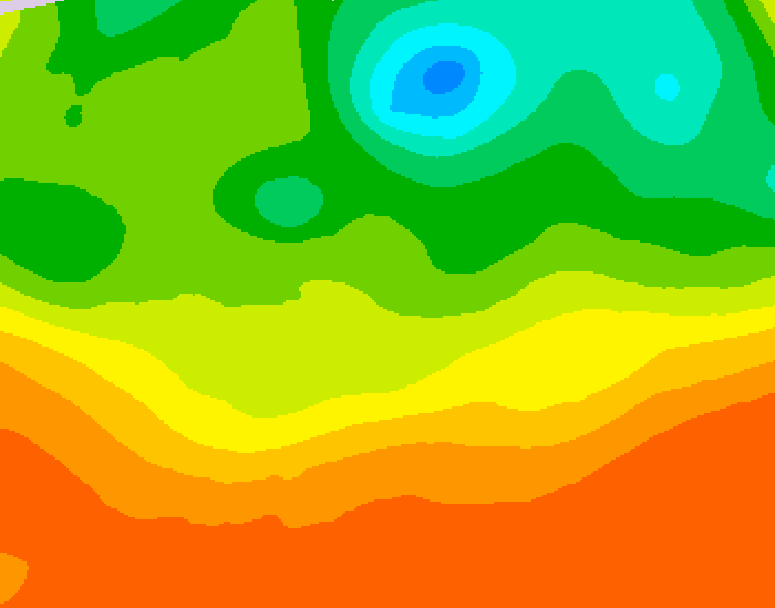 GDPS 500 millibar geopotential height 108 hour forecast chart for Canada based on 2025/06/24 1200Z data