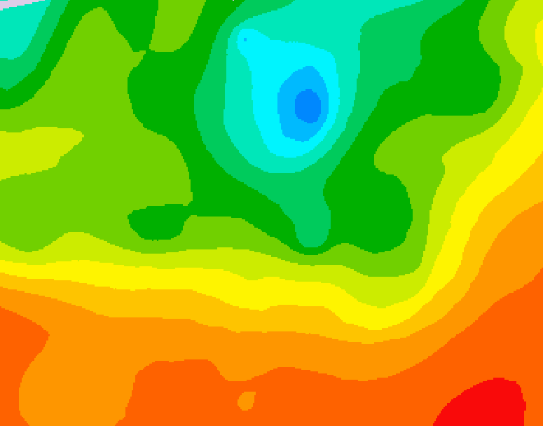 GDPS 500 millibar geopotential height 192 hour forecast chart for Canada based on 2025/06/24 1200Z data