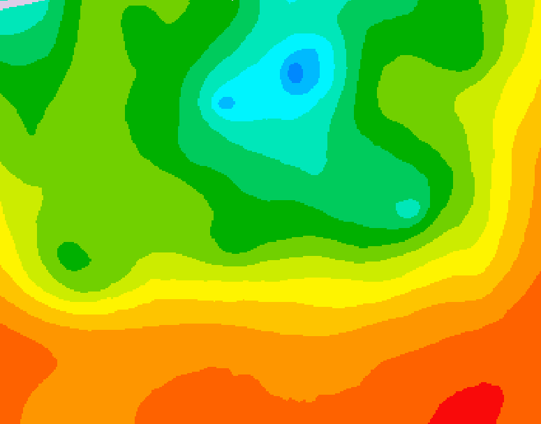 GDPS 500 millibar geopotential height 216 hour forecast chart for Canada based on 2025/06/24 1200Z data