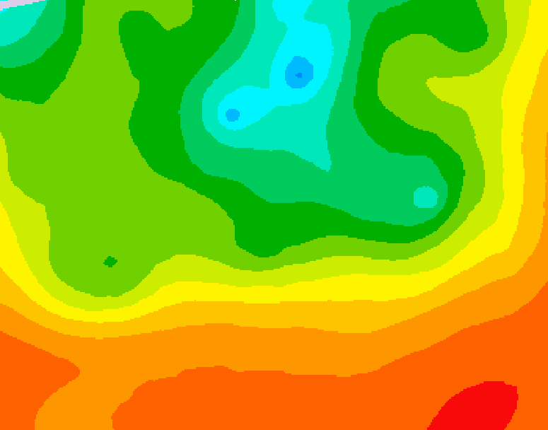 GDPS 500 millibar geopotential height 222 hour forecast chart for Canada based on 2025/06/24 1200Z data