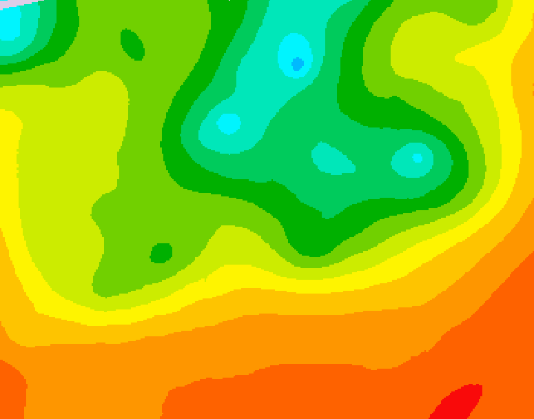 GDPS 500 millibar geopotential height 240 hour forecast chart for Canada based on 2025/06/24 1200Z data