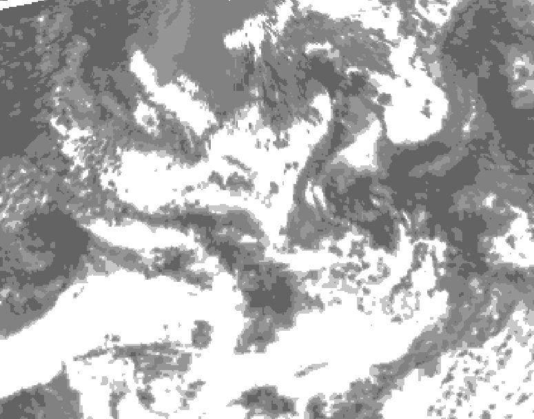 GDPS total cloud 198 hour forecast chart for Canada based on 2025/06/24 1200Z data