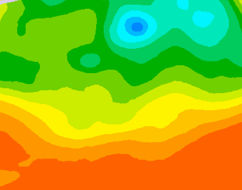 GDPS 500 millibar geopotential height 096 hour forecast chart for Canada based on 2025/06/25 0000Z data