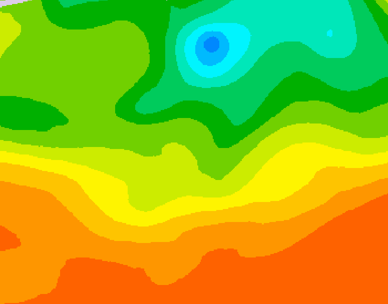 GDPS 500 millibar geopotential height 108 hour forecast chart for Canada based on 2025/06/25 0000Z data