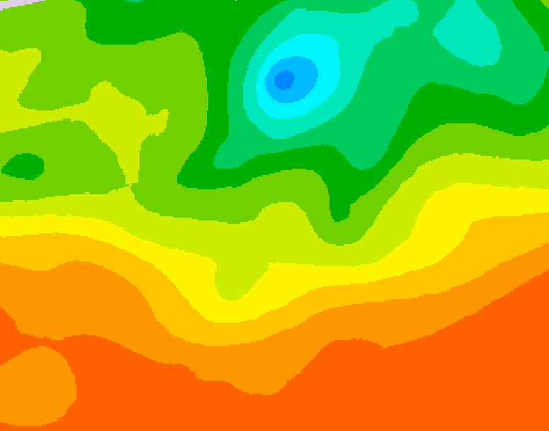 GDPS 500 millibar geopotential height 120 hour forecast chart for Canada based on 2025/06/25 0000Z data