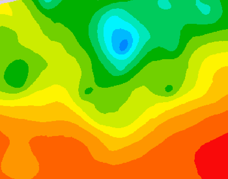 GDPS 500 millibar geopotential height 144 hour forecast chart for Canada based on 2025/06/25 0000Z data