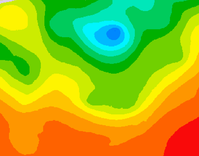 GDPS 500 millibar geopotential height 168 hour forecast chart for Canada based on 2025/06/25 0000Z data