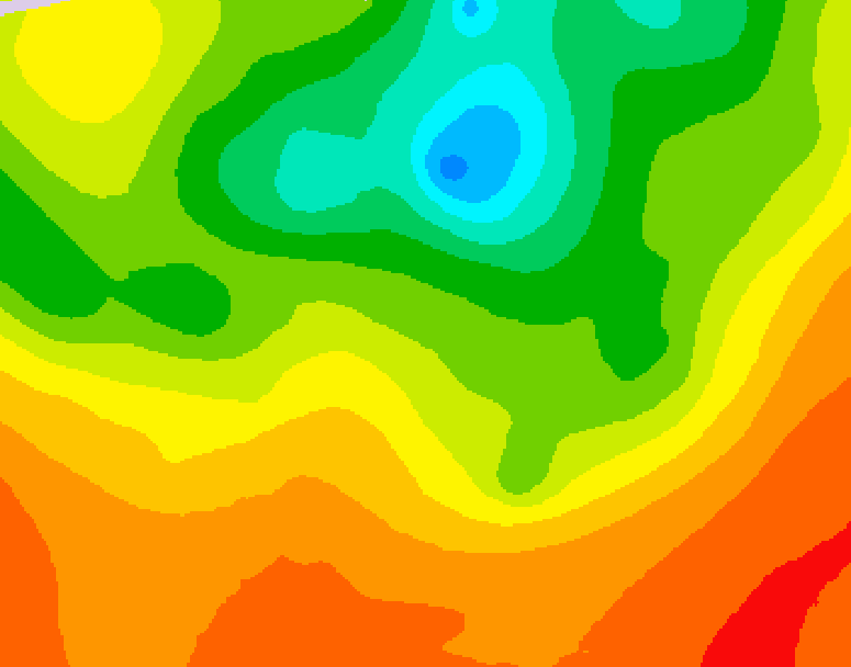GDPS 500 millibar geopotential height 192 hour forecast chart for Canada based on 2025/06/25 0000Z data