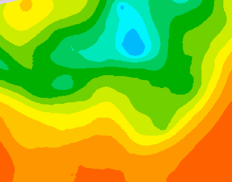 GDPS 500 millibar geopotential height 204 hour forecast chart for Canada based on 2025/06/25 0000Z data