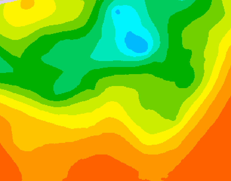 GDPS 500 millibar geopotential height 210 hour forecast chart for Canada based on 2025/06/25 0000Z data