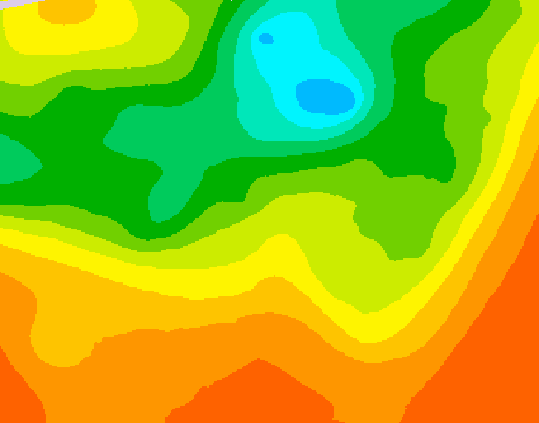 GDPS 500 millibar geopotential height 216 hour forecast chart for Canada based on 2025/06/25 0000Z data