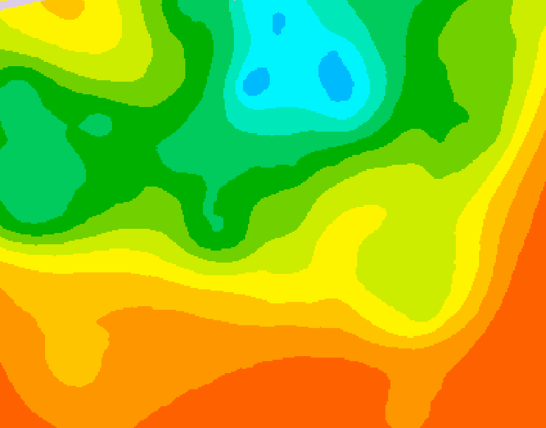 GDPS 500 millibar geopotential height 234 hour forecast chart for Canada based on 2025/06/25 0000Z data