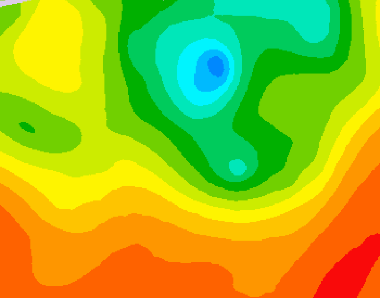 GDPS 500 millibar geopotential height 174 hour forecast chart for Canada based on 2025/06/25 1200Z data