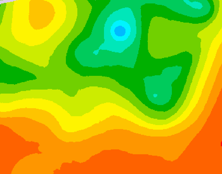GDPS 500 millibar geopotential height 204 hour forecast chart for Canada based on 2025/06/25 1200Z data