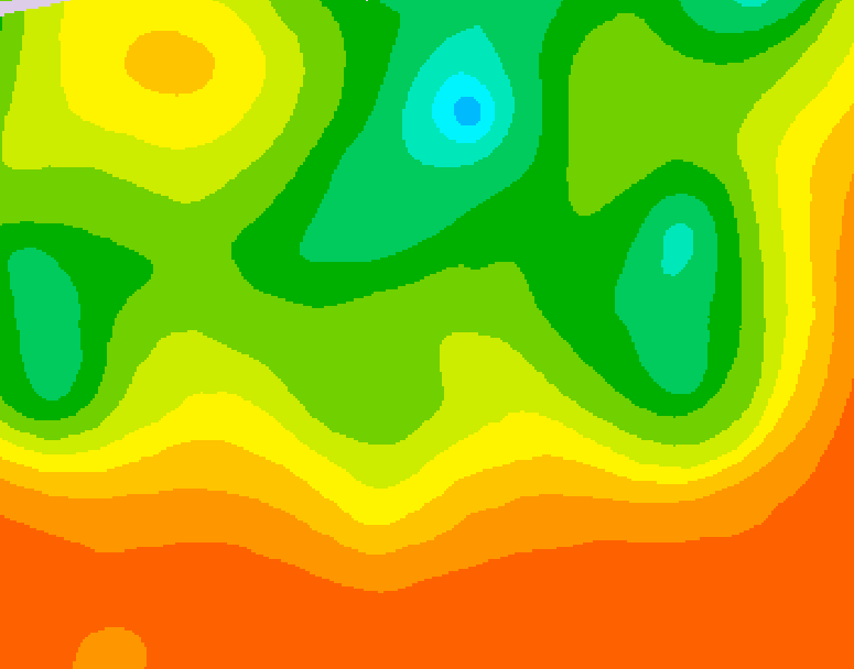 GDPS 500 millibar geopotential height 222 hour forecast chart for Canada based on 2025/06/25 1200Z data