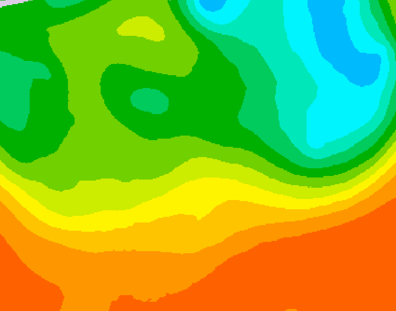 GDPS 500 millibar geopotential height 024 hour forecast chart for Canada based on 2025/06/26 0000Z data