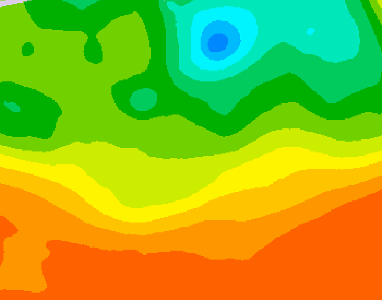 GDPS 500 millibar geopotential height 072 hour forecast chart for Canada based on 2025/06/26 0000Z data