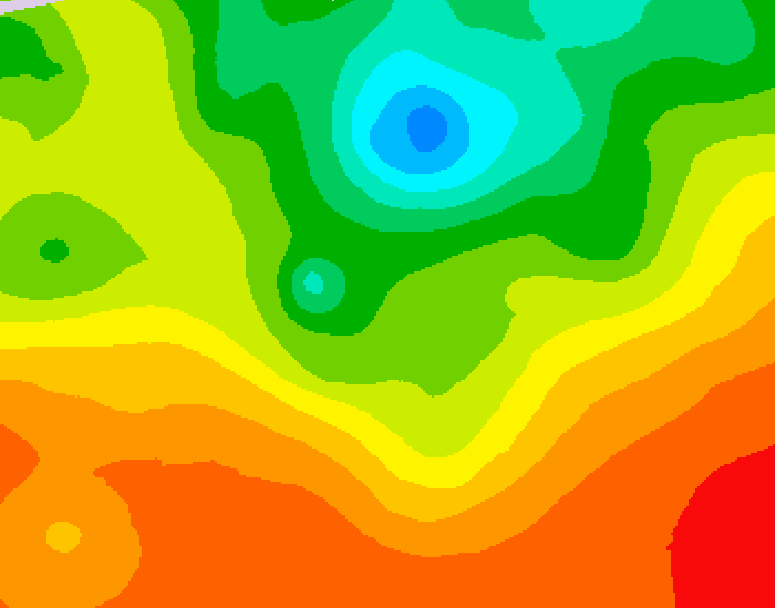 GDPS 500 millibar geopotential height 084 hour forecast chart for Canada based on 2025/06/27 1200Z data