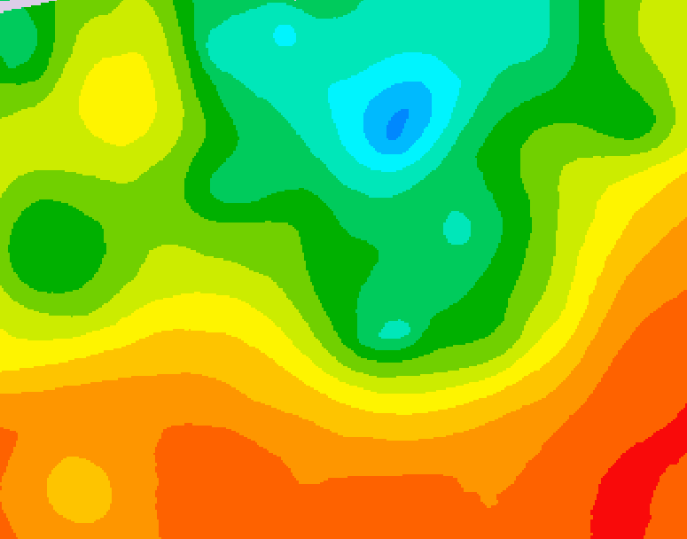 GDPS 500 millibar geopotential height 120 hour forecast chart for Canada based on 2025/06/27 1200Z data