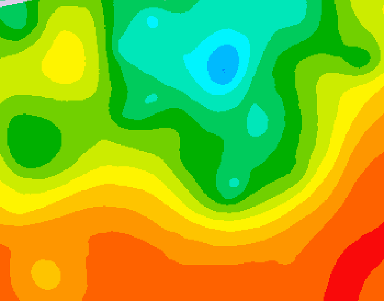 GDPS 500 millibar geopotential height 126 hour forecast chart for Canada based on 2025/06/27 1200Z data