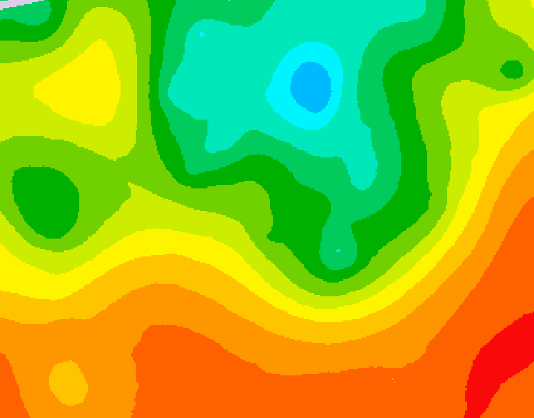 GDPS 500 millibar geopotential height 132 hour forecast chart for Canada based on 2025/06/27 1200Z data