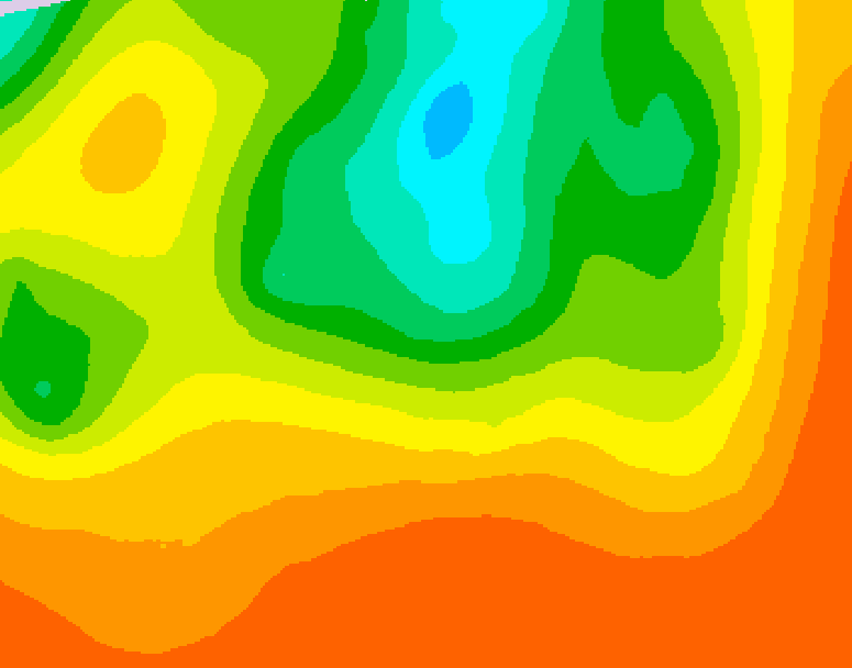 GDPS 500 millibar geopotential height 180 hour forecast chart for Canada based on 2025/06/27 1200Z data