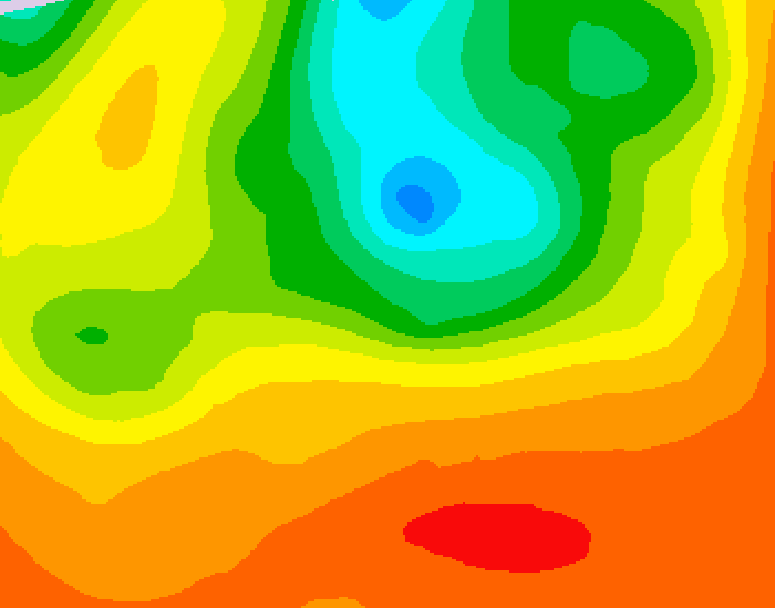 GDPS 500 millibar geopotential height 216 hour forecast chart for Canada based on 2025/06/27 1200Z data