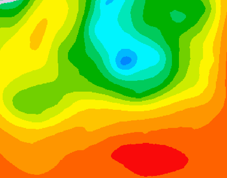 GDPS 500 millibar geopotential height 222 hour forecast chart for Canada based on 2025/06/27 1200Z data
