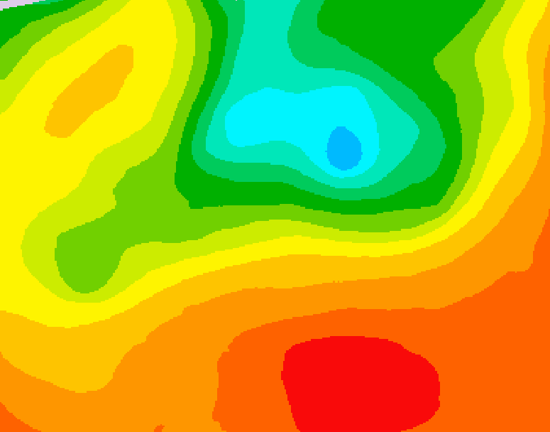 GDPS 500 millibar geopotential height 240 hour forecast chart for Canada based on 2025/06/27 1200Z data