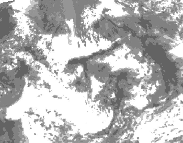GDPS total cloud 084 hour forecast chart for Canada based on 2025/06/27 1200Z data