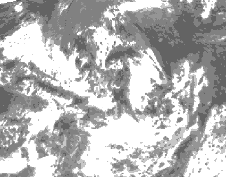 GDPS total cloud 156 hour forecast chart for Canada based on 2025/06/27 1200Z data