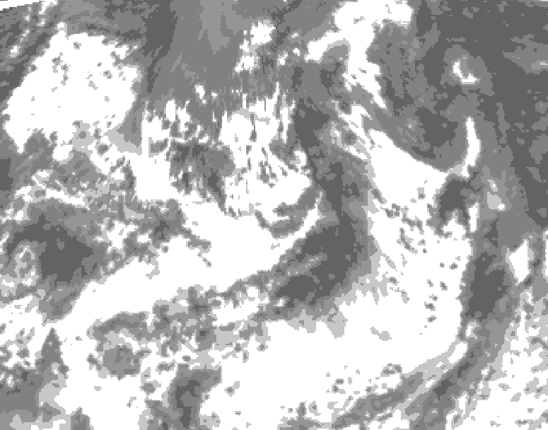 GDPS total cloud 180 hour forecast chart for Canada based on 2025/06/27 1200Z data