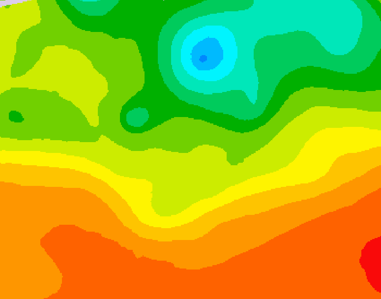 GDPS 500 millibar geopotential height 048 hour forecast chart for Canada based on 2025/06/28 0000Z data