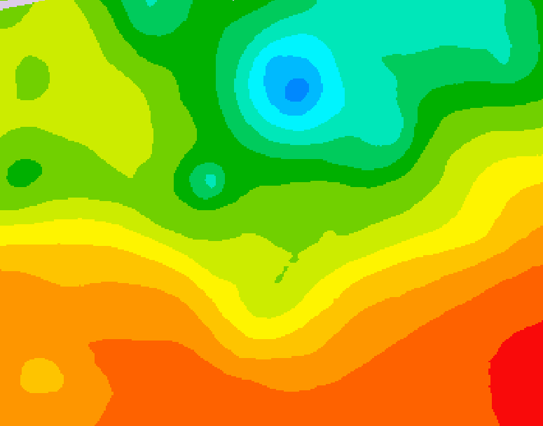 GDPS 500 millibar geopotential height 060 hour forecast chart for Canada based on 2025/06/28 0000Z data