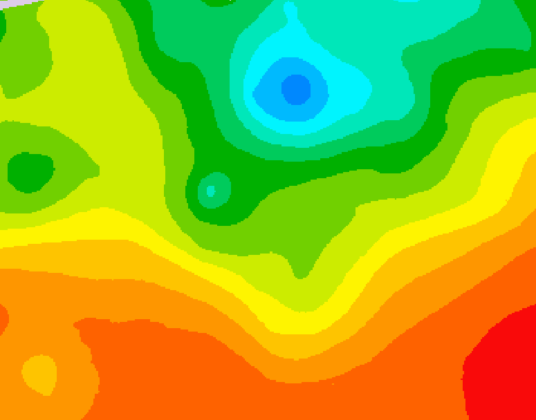 GDPS 500 millibar geopotential height 072 hour forecast chart for Canada based on 2025/06/28 0000Z data