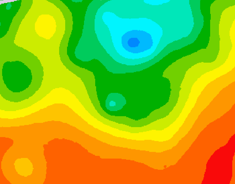 GDPS 500 millibar geopotential height 096 hour forecast chart for Canada based on 2025/06/28 0000Z data