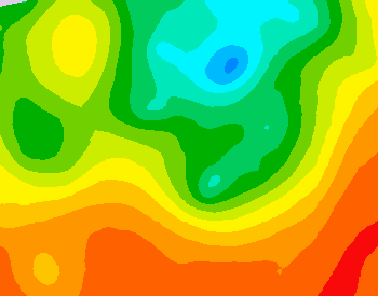 GDPS 500 millibar geopotential height 114 hour forecast chart for Canada based on 2025/06/28 0000Z data