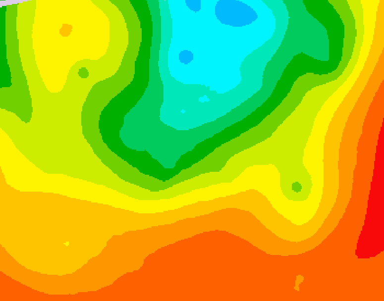 GDPS 500 millibar geopotential height 168 hour forecast chart for Canada based on 2025/06/28 0000Z data