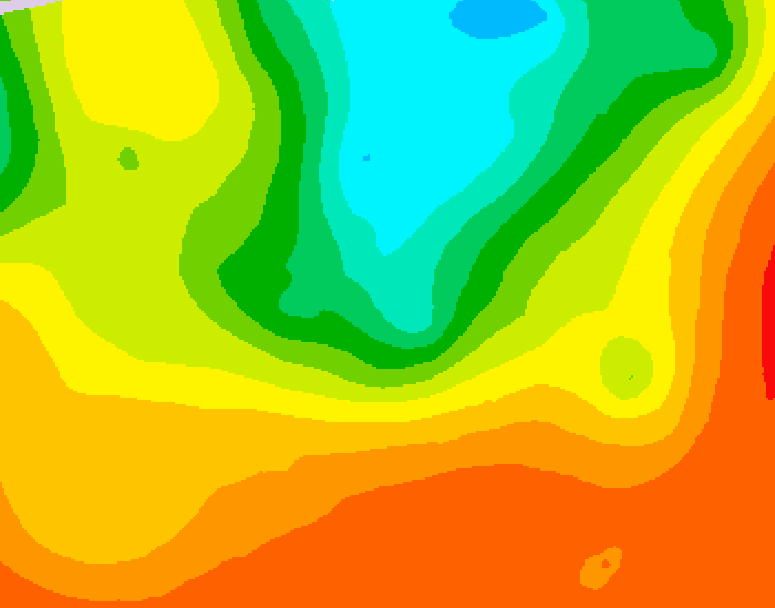 GDPS 500 millibar geopotential height 180 hour forecast chart for Canada based on 2025/06/28 0000Z data