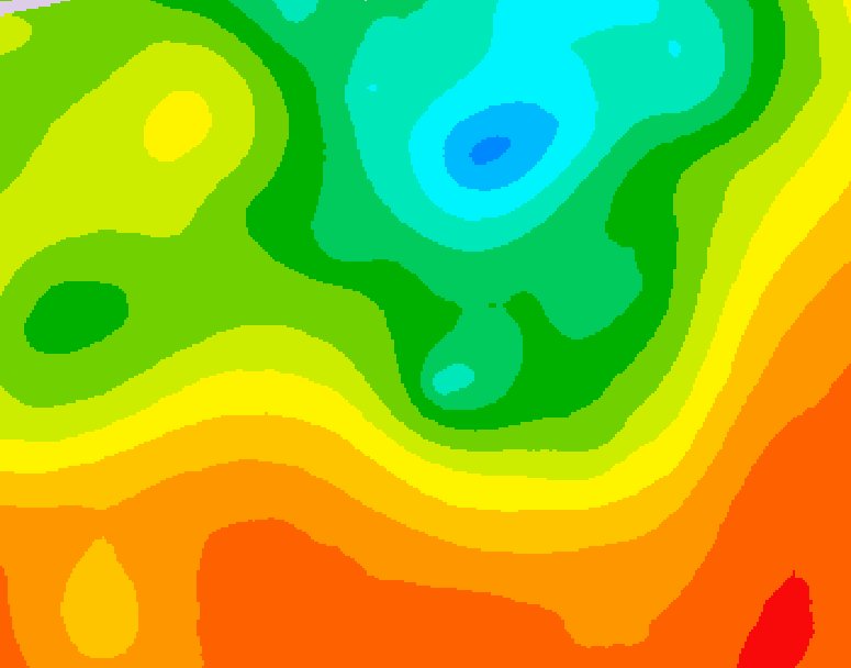 GDPS 500 millibar geopotential height 096 hour forecast chart for Canada based on 2025/06/28 1200Z data