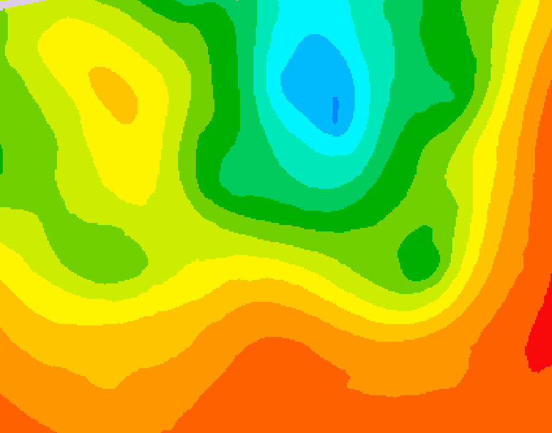 GDPS 500 millibar geopotential height 144 hour forecast chart for Canada based on 2025/06/28 1200Z data