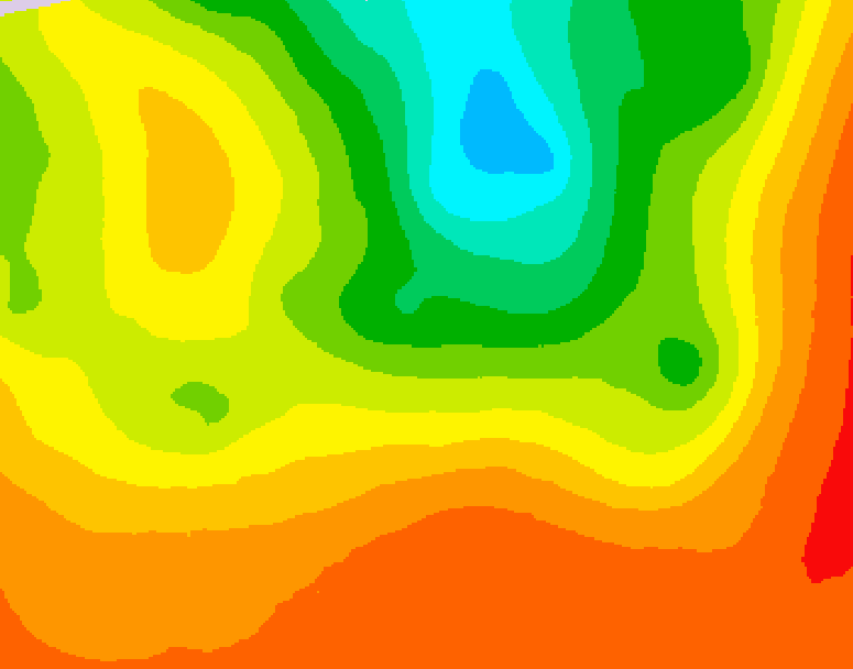 GDPS 500 millibar geopotential height 156 hour forecast chart for Canada based on 2025/06/28 1200Z data