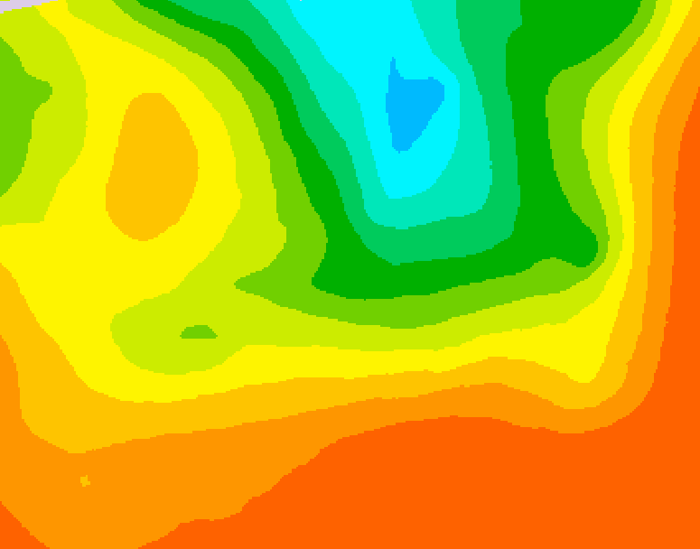 GDPS 500 millibar geopotential height 168 hour forecast chart for Canada based on 2025/06/28 1200Z data