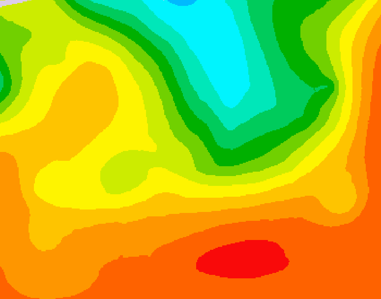 GDPS 500 millibar geopotential height 180 hour forecast chart for Canada based on 2025/06/28 1200Z data