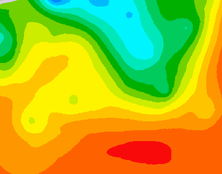 GDPS 500 millibar geopotential height 198 hour forecast chart for Canada based on 2025/06/28 1200Z data