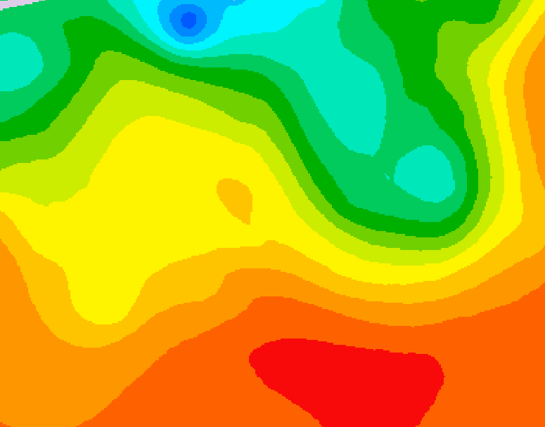 GDPS 500 millibar geopotential height 222 hour forecast chart for Canada based on 2025/06/28 1200Z data