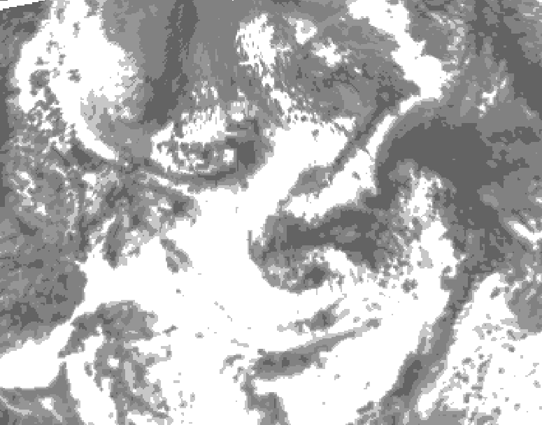 GDPS total cloud 114 hour forecast chart for Canada based on 2025/06/28 0000Z data